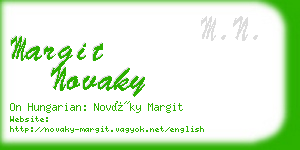 margit novaky business card